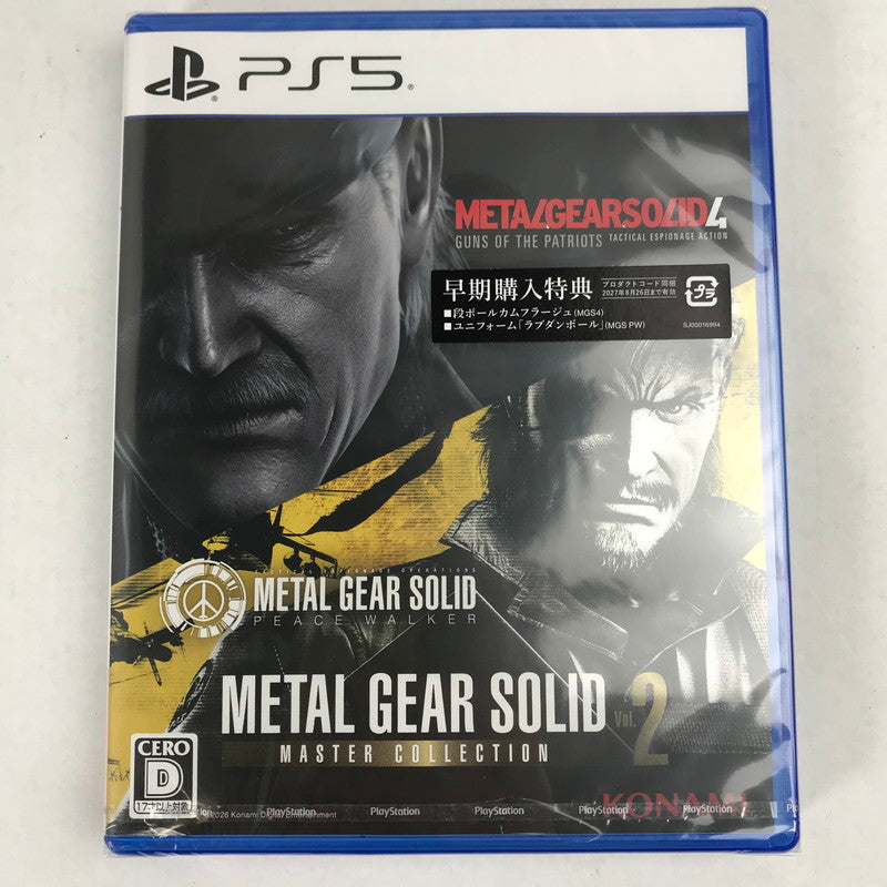 【未使用品】 METAL GEAR SOLID : MASTER COLLECTION Vol.2 -PS5- [CERO区分_D / 17歳以上対象] 026-260914-MO-03-fuz 万代Net店
