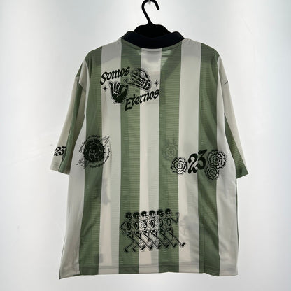 【中古品】【メンズ】 JORDAN BRAND M J BRK GOALIE TOP DDM JADE HORIZON グラフィックシャツメキシコ 半袖 Tシャツ グリーン ホワイト/SIZE:L/ストライプ/IM8211-370 148-260919-io-23-fuzh 万代Net店