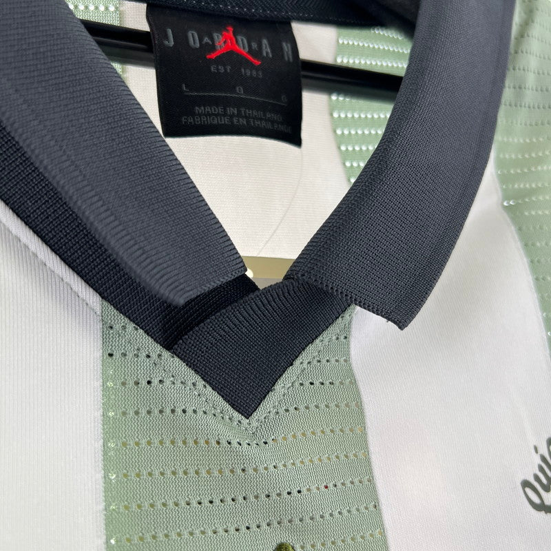 【中古品】【メンズ】 JORDAN BRAND M J BRK GOALIE TOP DDM JADE HORIZON グラフィックシャツメキシコ 半袖 Tシャツ グリーン ホワイト/SIZE:L/ストライプ/IM8211-370 148-260919-io-23-fuzh 万代Net店