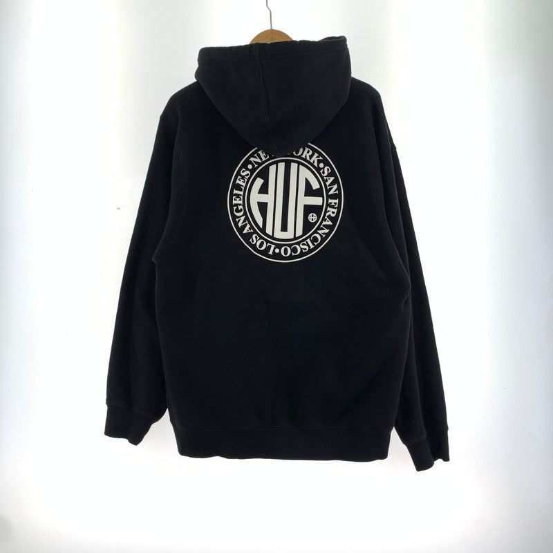 【中古品】【メンズ】 HUF ハフ REGIONAL PUFF HOODIE フーディー パーカー BLK/SIZE:XL 142-260925-ky-04-fuzh 万代Net店