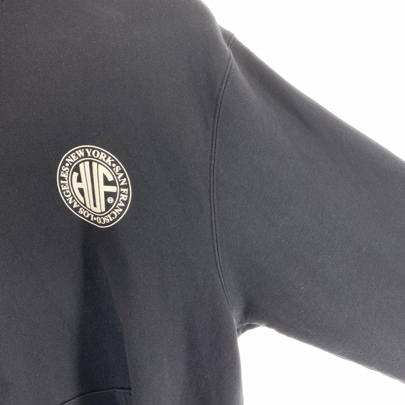 【中古品】【メンズ】 HUF ハフ REGIONAL PUFF HOODIE フーディー パーカー BLK/SIZE:XL 142-260925-ky-04-fuzh 万代Net店