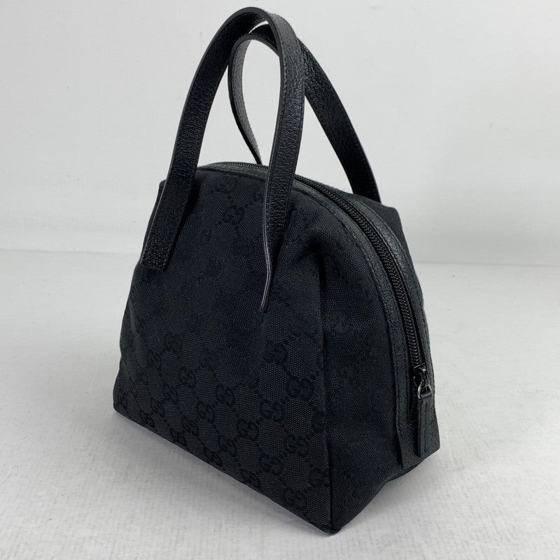 【中古品】【レディース】 GUCCI グッチ 124542-2888 GGキャンバスハンドバッグ カバン BLACK ハンド バッグ 鞄 かばん 180-260829-io-28-fuzh カラー：ブラック 万代Net店