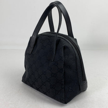 【中古品】【レディース】 GUCCI グッチ 124542-2888 GGキャンバスハンドバッグ カバン BLACK ハンド バッグ 鞄 かばん 180-260829-io-28-fuzh カラー：ブラック 万代Net店