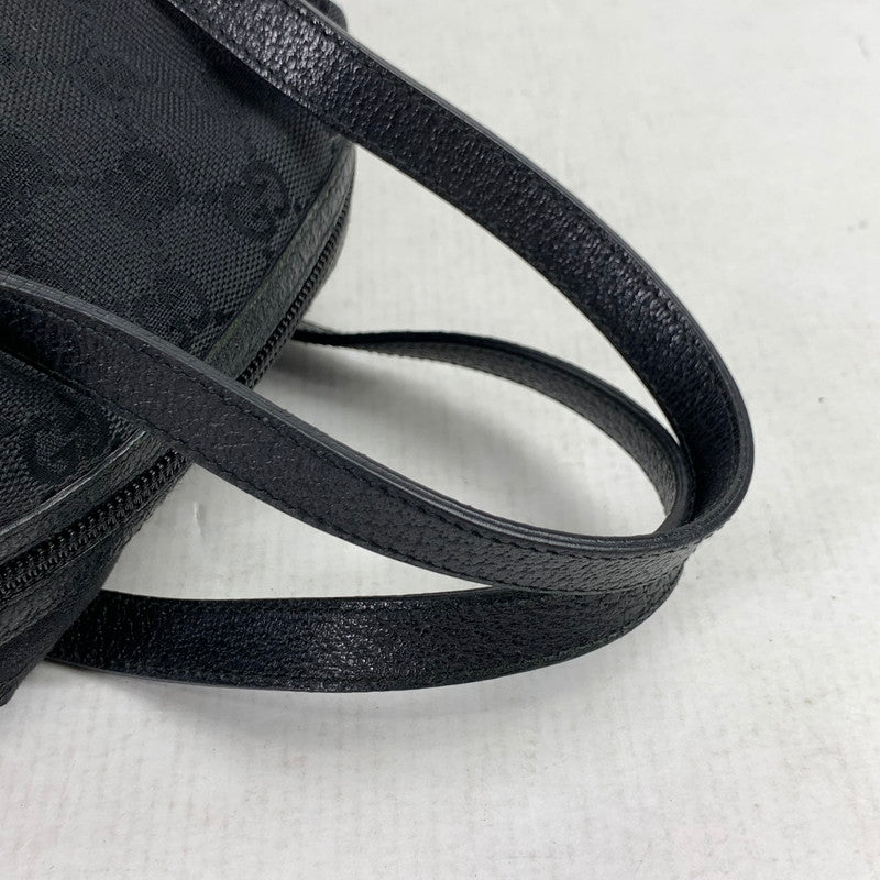 【中古品】【レディース】 GUCCI グッチ 124542-2888 GGキャンバスハンドバッグ カバン BLACK ハンド バッグ 鞄 かばん 180-260829-io-28-fuzh カラー：ブラック 万代Net店
