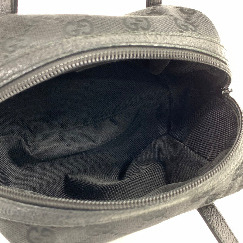 【中古品】【レディース】 GUCCI グッチ 124542-2888 GGキャンバスハンドバッグ カバン BLACK ハンド バッグ 鞄 かばん 180-260829-io-28-fuzh カラー：ブラック 万代Net店