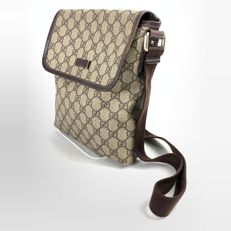 【中古品】【レディース】 GUCCI グッチ 223666 GGスプリーム ショルダーバッグ カバン BROWN ショルダー バッグ かばん 鞄 ※スレ・角スレあり 180-260829-io-29-fuzh カラー：ブラウン 万代Net店