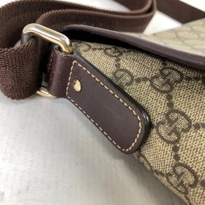 【中古品】【レディース】 GUCCI グッチ 223666 GGスプリーム ショルダーバッグ カバン BROWN ショルダー バッグ かばん 鞄 ※スレ・角スレあり 180-260829-io-29-fuzh カラー：ブラウン 万代Net店