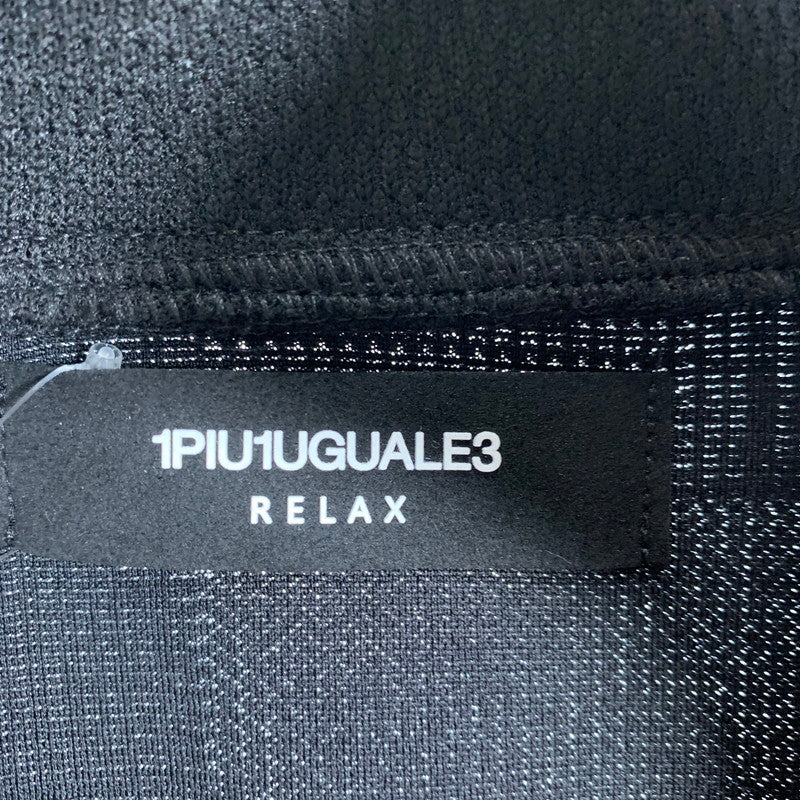 【中古品】【メンズ】 1PIU1UGUALE3 RELAX ウノピゥウノウグァーレトレ リラックス USH-25011 レイヤードカラージャガーニットシャツ BLACK Mサイズ 140-260830-io-54-fuzh カラー：ブラック 万代Net店