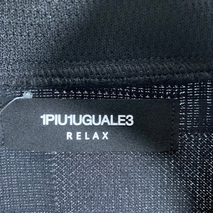 【中古品】【メンズ】 1PIU1UGUALE3 RELAX ウノピゥウノウグァーレトレ リラックス USH-25011 レイヤードカラージャガーニットシャツ BLACK Mサイズ 140-260830-io-54-fuzh カラー：ブラック 万代Net店
