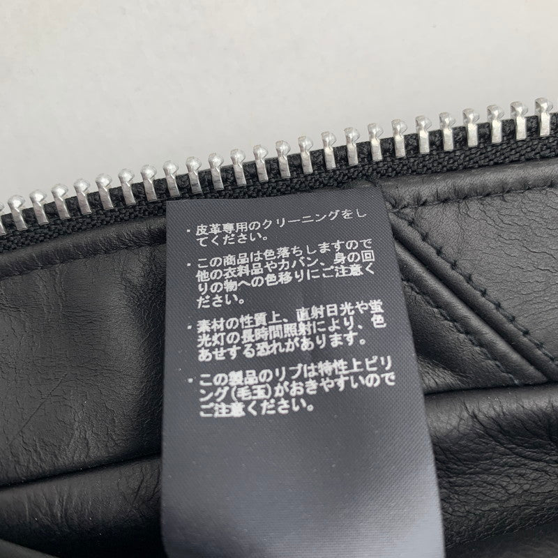 【中古品】【メンズ】 SCHOTT ショット 782-5950055 LEATHER HOOED JACKET レザーフーディージャケット BLACK Lサイズ ※汚れ・色抜けあり 145-260830-io-07-fuzh カラー：ブラック 万代Net店