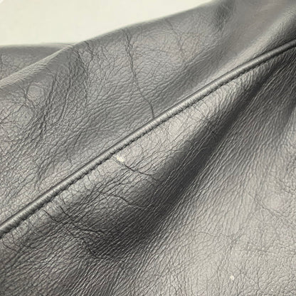 【中古品】【メンズ】 SCHOTT ショット 782-5950055 LEATHER HOOED JACKET レザーフーディージャケット BLACK Lサイズ ※汚れ・色抜けあり 145-260830-io-07-fuzh カラー：ブラック 万代Net店