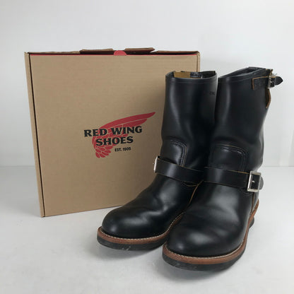 【中古品】【メンズ】 RED WING レッドウィング 2966 BLACK KLONDIKE 11-INCH ENGINEER BOOTS 靴 ブーツ BLACK 8 1/2 26.5cm 箱有 ※使用感あり・カビ臭あり 164-260829-io-15-fuzh カラー：ブラック 万代Net店