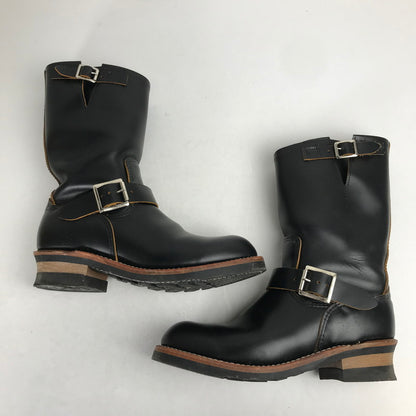 【中古品】【メンズ】 RED WING レッドウィング 2966 BLACK KLONDIKE 11-INCH ENGINEER BOOTS 靴 ブーツ BLACK 8 1/2 26.5cm 箱有 ※使用感あり・カビ臭あり 164-260829-io-15-fuzh カラー：ブラック 万代Net店
