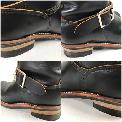 【中古品】【メンズ】 RED WING レッドウィング 2966 BLACK KLONDIKE 11-INCH ENGINEER BOOTS 靴 ブーツ BLACK 8 1/2 26.5cm 箱有 ※使用感あり・カビ臭あり 164-260829-io-15-fuzh カラー：ブラック 万代Net店