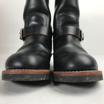【中古品】【メンズ】 RED WING レッドウィング 2966 BLACK KLONDIKE 11-INCH ENGINEER BOOTS 靴 ブーツ BLACK 8 1/2 26.5cm 箱有 ※使用感あり・カビ臭あり 164-260829-io-15-fuzh カラー：ブラック 万代Net店