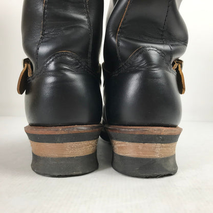 【中古品】【メンズ】 RED WING レッドウィング 2966 BLACK KLONDIKE 11-INCH ENGINEER BOOTS 靴 ブーツ BLACK 8 1/2 26.5cm 箱有 ※使用感あり・カビ臭あり 164-260829-io-15-fuzh カラー：ブラック 万代Net店