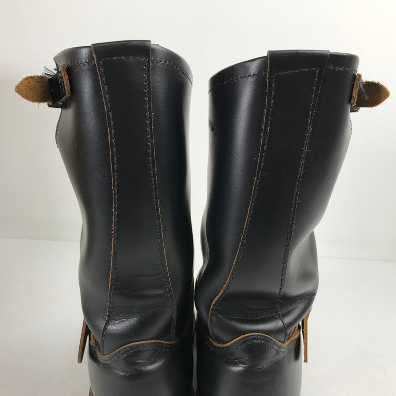 【中古品】【メンズ】 RED WING レッドウィング 2966 BLACK KLONDIKE 11-INCH ENGINEER BOOTS 靴 ブーツ BLACK 8 1/2 26.5cm 箱有 ※使用感あり・カビ臭あり 164-260829-io-15-fuzh カラー：ブラック 万代Net店
