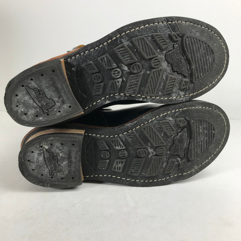 【中古品】【メンズ】 RED WING レッドウィング 2966 BLACK KLONDIKE 11-INCH ENGINEER BOOTS 靴 ブーツ BLACK 8 1/2 26.5cm 箱有 ※使用感あり・カビ臭あり 164-260829-io-15-fuzh カラー：ブラック 万代Net店