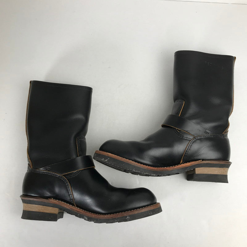 【中古品】【メンズ】 RED WING レッドウィング 2966 BLACK KLONDIKE 11-INCH ENGINEER BOOTS 靴 ブーツ BLACK 8 1/2 26.5cm 箱有 ※使用感あり・カビ臭あり 164-260829-io-15-fuzh カラー：ブラック 万代Net店