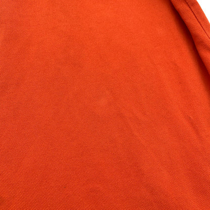 【中古品】【メンズ】 MONCLER モンクレール MAGLIA POLO MANICA CORTA S S POLO SHIRT ポロシャツ ORANGE Lサイズ ※首回りスレ・変色・使用感・ボタン色抜けあり 141-260830-io-55-fuzh カラー：オレンジ 万代Net店