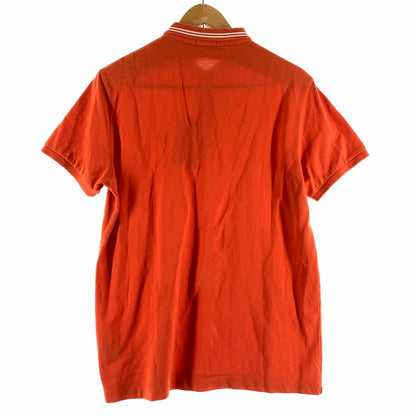 【中古品】【メンズ】 MONCLER モンクレール MAGLIA POLO MANICA CORTA S S POLO SHIRT ポロシャツ ORANGE Lサイズ ※首回りスレ・変色・使用感・ボタン色抜けあり 141-260830-io-55-fuzh カラー：オレンジ 万代Net店