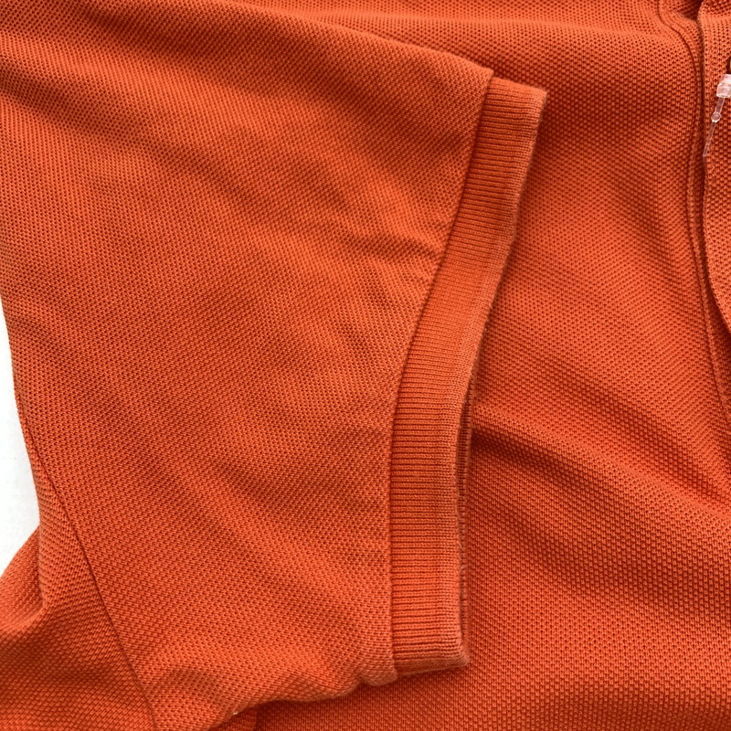 【中古品】【メンズ】 MONCLER モンクレール MAGLIA POLO MANICA CORTA S S POLO SHIRT ポロシャツ ORANGE Lサイズ ※首回りスレ・変色・使用感・ボタン色抜けあり 141-260830-io-55-fuzh カラー：オレンジ 万代Net店