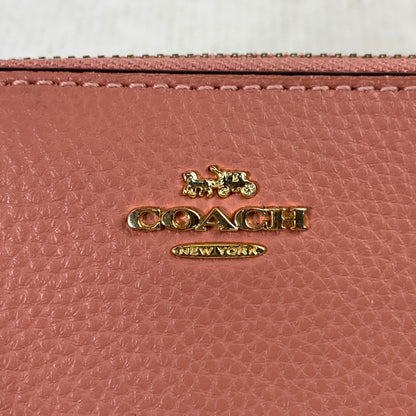 【中古品】【レディース】 COACH コーチ 財布 PINK ラウンドジップ 本体のみ ※汚れあり 181-260829-io-19-fuzh カラー：ピンク 万代Net店