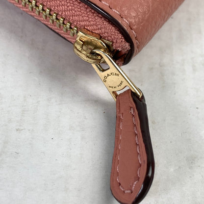 【中古品】【レディース】 COACH コーチ 財布 PINK ラウンドジップ 本体のみ ※汚れあり 181-260829-io-19-fuzh カラー：ピンク 万代Net店