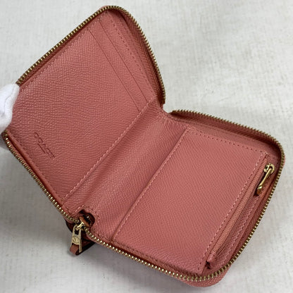 【中古品】【レディース】 COACH コーチ 財布 PINK ラウンドジップ 本体のみ ※汚れあり 181-260829-io-19-fuzh カラー：ピンク 万代Net店