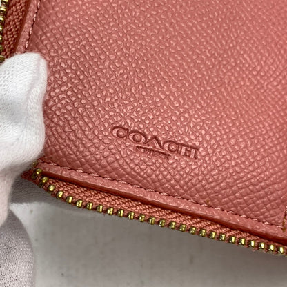 【中古品】【レディース】 COACH コーチ 財布 PINK ラウンドジップ 本体のみ ※汚れあり 181-260829-io-19-fuzh カラー：ピンク 万代Net店