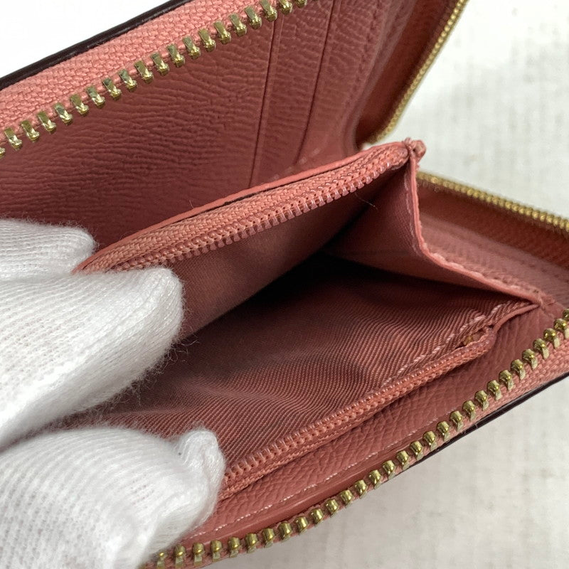 【中古品】【レディース】 COACH コーチ 財布 PINK ラウンドジップ 本体のみ ※汚れあり 181-260829-io-19-fuzh カラー：ピンク 万代Net店