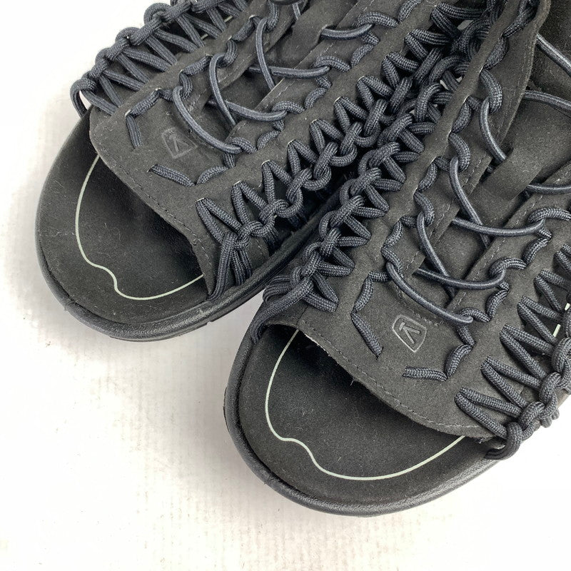 【中古品】【メンズ】 KEEN キーン UNEEK ll OT サンダル 靴 BLACK 29.0cm 本体のみ ※毛玉・使用感あり 164-260830-io-14-fuzh カラー：ブラック 万代Net店