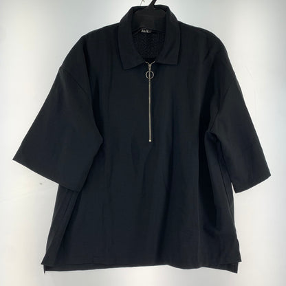 【中古品】【メンズ】 KUTIR クティール 半袖シャツ ブラック SIZE:L ハーフZIP 147-260920-io-23-fuzh 万代Net店