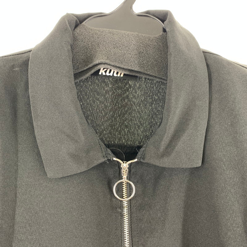 【中古品】【メンズ】 KUTIR クティール 半袖シャツ ブラック SIZE:L ハーフZIP 147-260920-io-23-fuzh 万代Net店