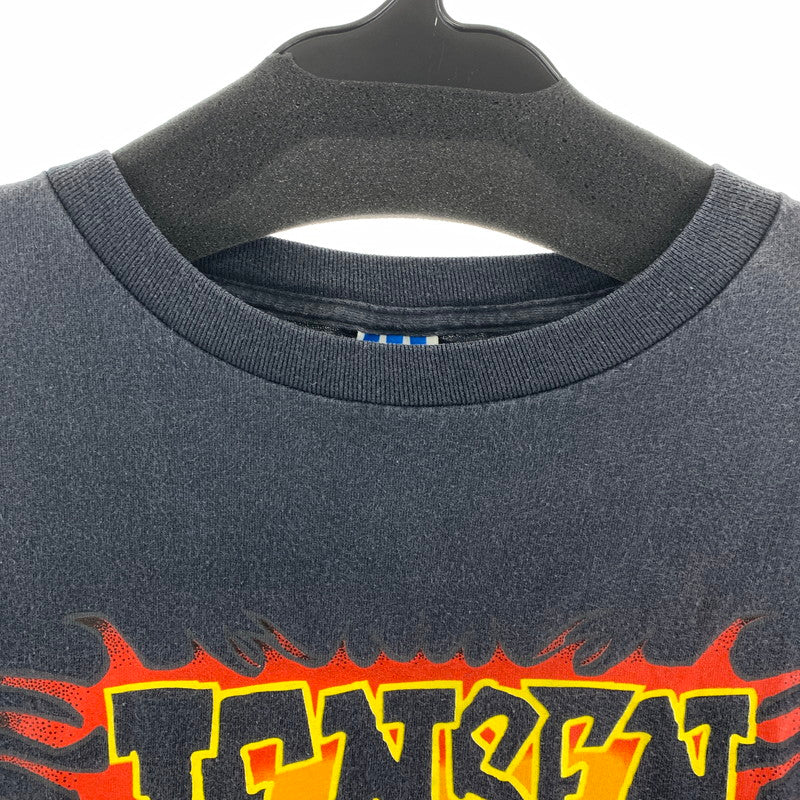 【中古品】【メンズ】 ADIDAS アディダス 80年代 半袖Tシャツ Tシャツ BLACK.JENSEN SIZE:M 万国旗 USA製 ※シミ有 148-260920-io-02-fuzh 万代Net店
