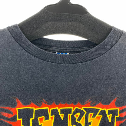 【中古品】【メンズ】 ADIDAS アディダス 80年代 半袖Tシャツ Tシャツ BLACK.JENSEN SIZE:M 万国旗 USA製 ※シミ有 148-260920-io-02-fuzh 万代Net店