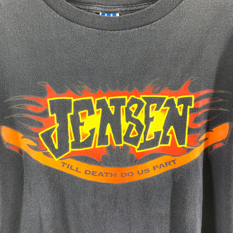 【中古品】【メンズ】 ADIDAS アディダス 80年代 半袖Tシャツ Tシャツ BLACK.JENSEN SIZE:M 万国旗 USA製 ※シミ有 148-260920-io-02-fuzh 万代Net店