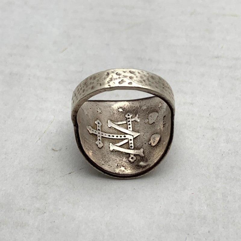 【中古品】【メンズ】 不思議のメダイ モチーフ リング SILVER 925 SIZE:16号程度 アクセサリー 192-260902-ky-05-fuzh 万代Net店