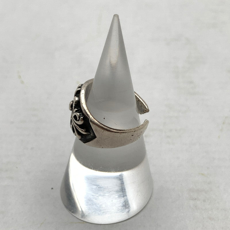 【中古品】【メンズ】 SILVER 925 RING シルバーリング SIZE:8号程度 アクセサリー フローラルクロス サイズ調節可 193-260902-ky-06-fuzh 万代Net店