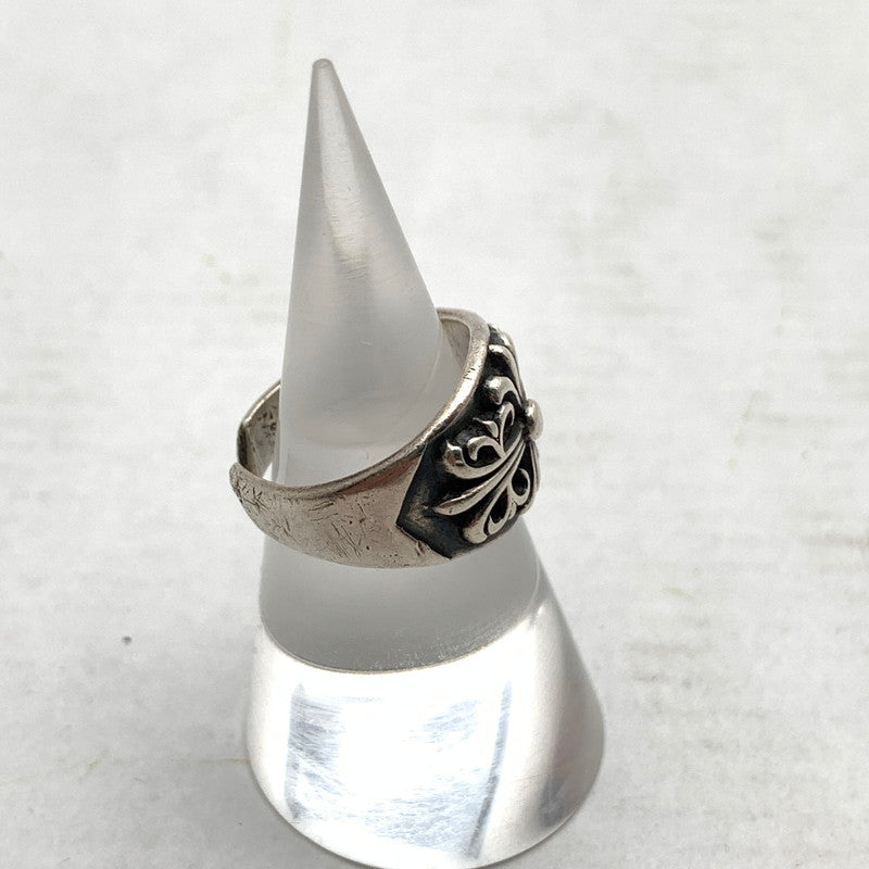 【中古品】【メンズ】 SILVER 925 RING シルバーリング SIZE:8号程度 アクセサリー フローラルクロス サイズ調節可 193-260902-ky-06-fuzh 万代Net店