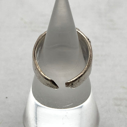 【中古品】【メンズ】 SILVER 925 RING シルバーリング SIZE:8号程度 アクセサリー フローラルクロス サイズ調節可 193-260902-ky-06-fuzh 万代Net店