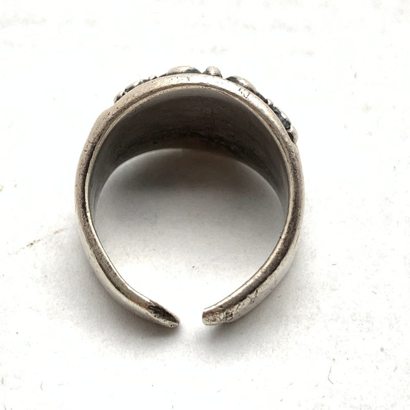 【中古品】【メンズ】 SILVER 925 RING シルバーリング SIZE:8号程度 アクセサリー フローラルクロス サイズ調節可 193-260902-ky-06-fuzh 万代Net店