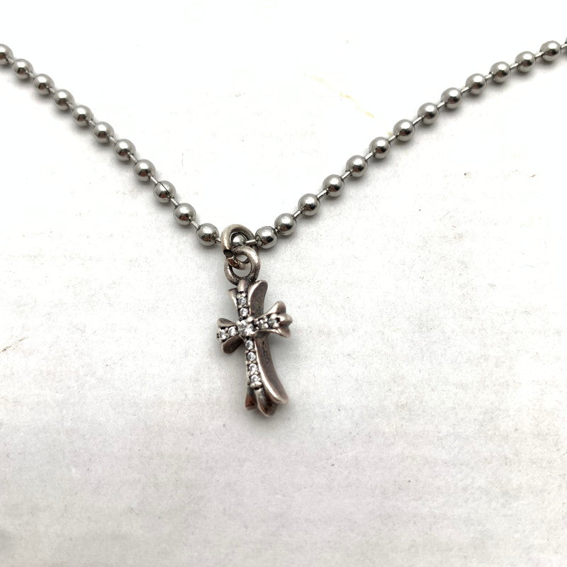【中古品】【メンズ】 シルバー ネックレス クロスペンダント スモールクロス カラー シルバー TOP:SILVER 925 アクセサリー 193-260902-ky-07-fuzh 万代Net店
