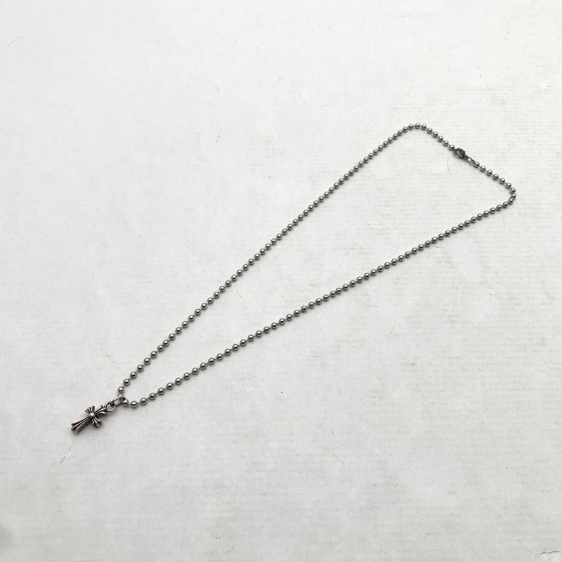 【中古品】【メンズ】 シルバー ネックレス クロスペンダント スモールクロス カラー シルバー TOP:SILVER 925 アクセサリー 193-260902-ky-07-fuzh 万代Net店