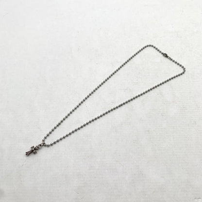 【中古品】【メンズ】 シルバー ネックレス クロスペンダント スモールクロス カラー シルバー TOP:SILVER 925 アクセサリー 193-260902-ky-07-fuzh 万代Net店