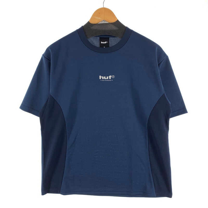 【中古品】【メンズ】 HUF ハフ CONDITIONS BC TECH TEE 半袖Tシャツ メッシュ ブランド 古着 142-260921-gm-03-fuzh サイズ：M カラー：ネイビー 万代Net店