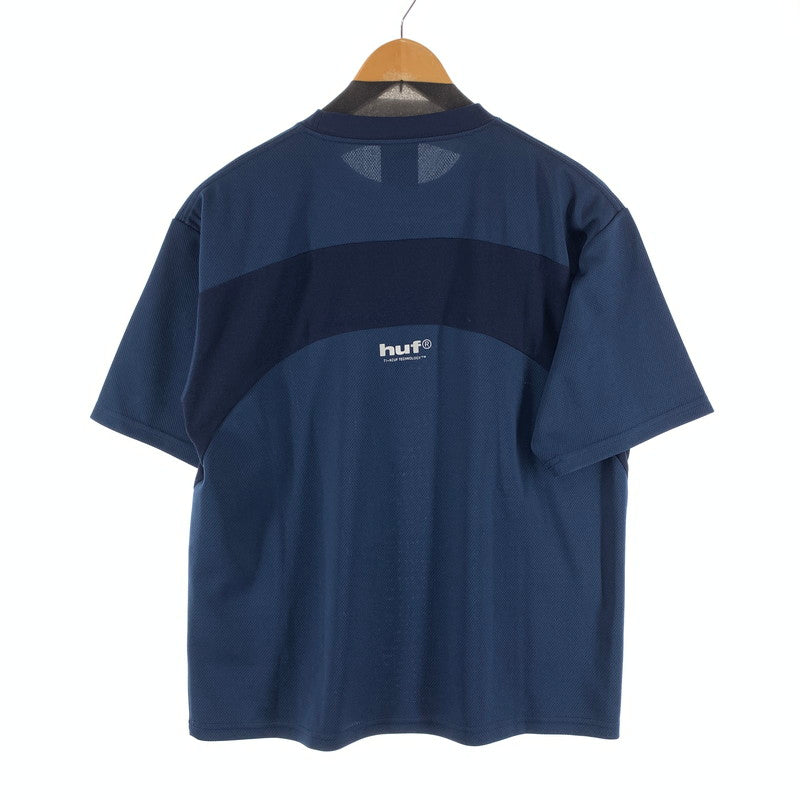 【中古品】【メンズ】 HUF ハフ CONDITIONS BC TECH TEE 半袖Tシャツ メッシュ ブランド 古着 142-260921-gm-03-fuzh サイズ：M カラー：ネイビー 万代Net店