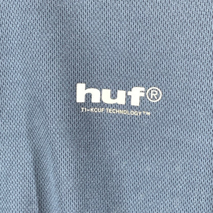 【中古品】【メンズ】 HUF ハフ CONDITIONS BC TECH TEE 半袖Tシャツ メッシュ ブランド 古着 142-260921-gm-03-fuzh サイズ：M カラー：ネイビー 万代Net店