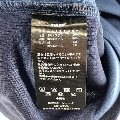 【中古品】【メンズ】 HUF ハフ CONDITIONS BC TECH TEE 半袖Tシャツ メッシュ ブランド 古着 142-260921-gm-03-fuzh サイズ：M カラー：ネイビー 万代Net店