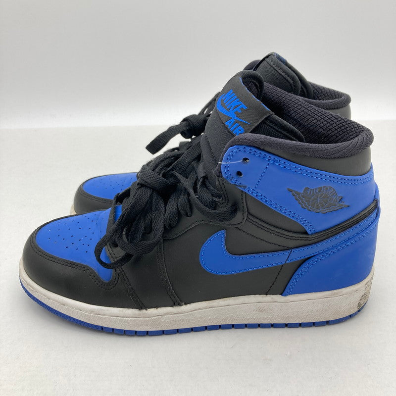 【中古品】【レディース】 NIKE ナイキ 575441-080 GS Air Jordan 1 Retro High OG エアジョーダン1 レトロ ハイ スニーカー 靴 166-260929-vt-85-fuzh サイズ：23cm カラー：ブラック/ブルー 万代Net店